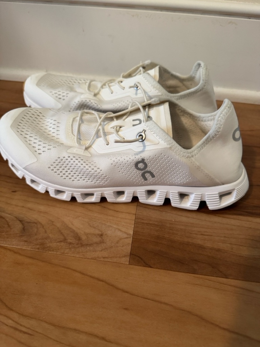 On Running Cloud Coast White/ Unbleached Women’s Running Shoes - Picture 7 of 11